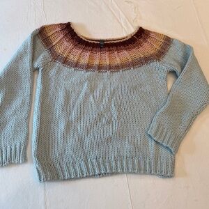 Alya Brown and Tan Knit Sweater